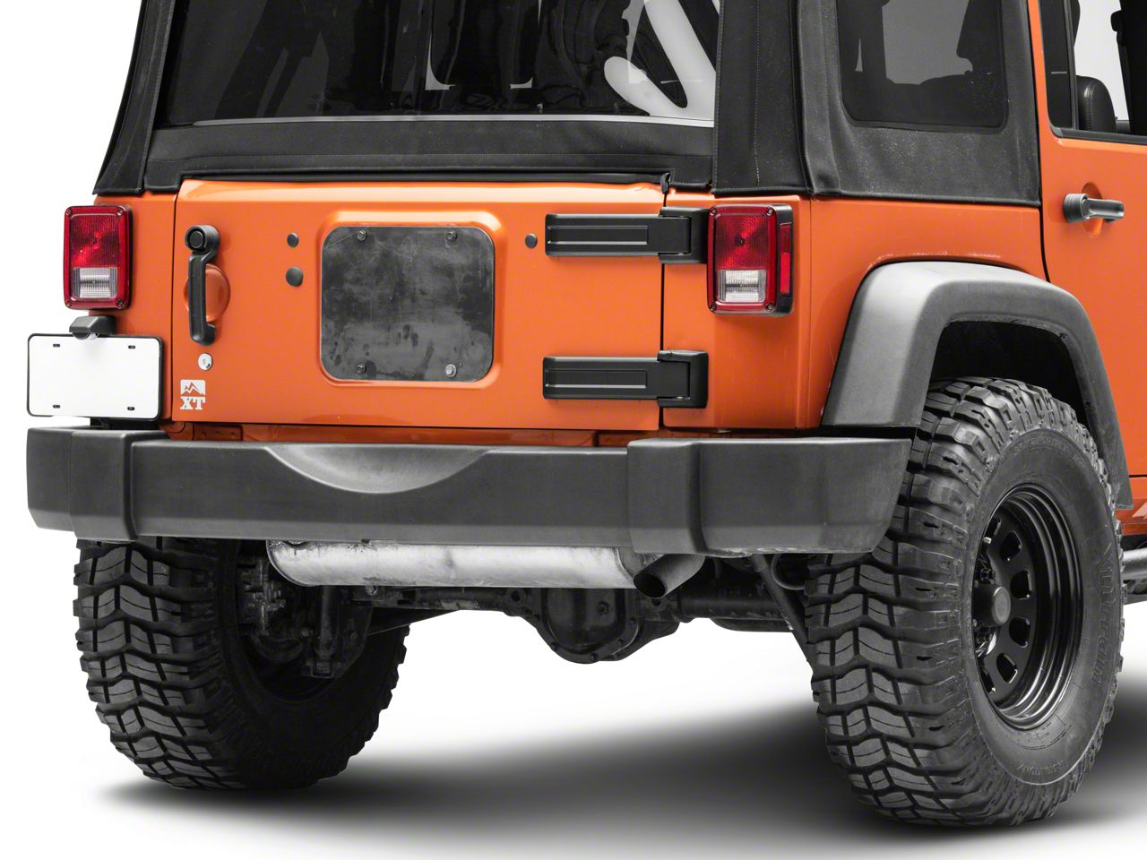 Steinjager Jeep Wrangler Spare Tire Carrier Delete Plate - Bare Metal  J0043935 (07-18 Jeep Wrangler JK)