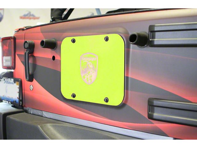 Steinjager Spare Tire Carrier Delete Plate; Gecko Green (07-18 Jeep Wrangler JK)