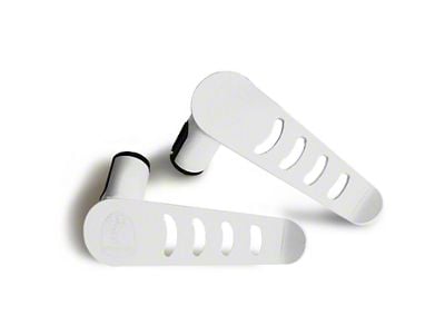 Steinjager Stationary Foot Pegs; Cloud White (18-24 Jeep Wrangler JL)