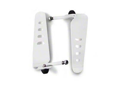 Steinjager Stationary Foot Pegs; Cloud White (97-06 Jeep Wrangler TJ)