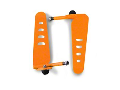 Steinjager Stationary Foot Pegs; Fluorescent Orange (97-06 Jeep Wrangler TJ)