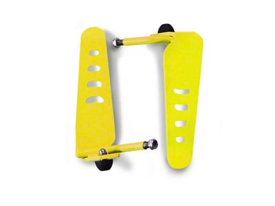 Steinjager Stationary Foot Pegs; Neon Yellow (97-06 Jeep Wrangler TJ)