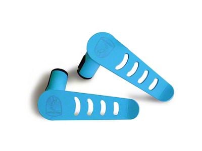 Steinjager Stationary Foot Pegs; Playboy Blue (07-18 Jeep Wrangler JK)