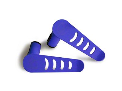 Steinjager Stationary Foot Pegs; Southwest Blue (07-18 Jeep Wrangler JK)