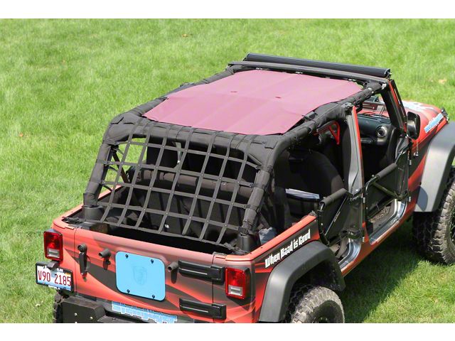 Steinjager Teddy Top Solar Screen Cover; Mauve (10-18 Jeep Wrangler JK 4-Door)