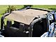 Steinjager Teddy Top Solar Screen Cover; Tan (10-18 Jeep Wrangler JK 2-Door)