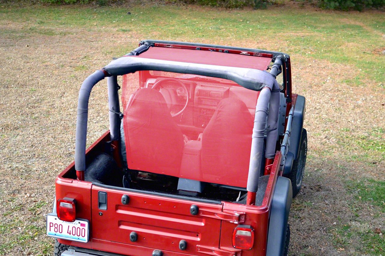 Steinjager Teddy Top Solar Screen Truckster Top; Mauve (97-06 Jeep Wrangler  TJ)