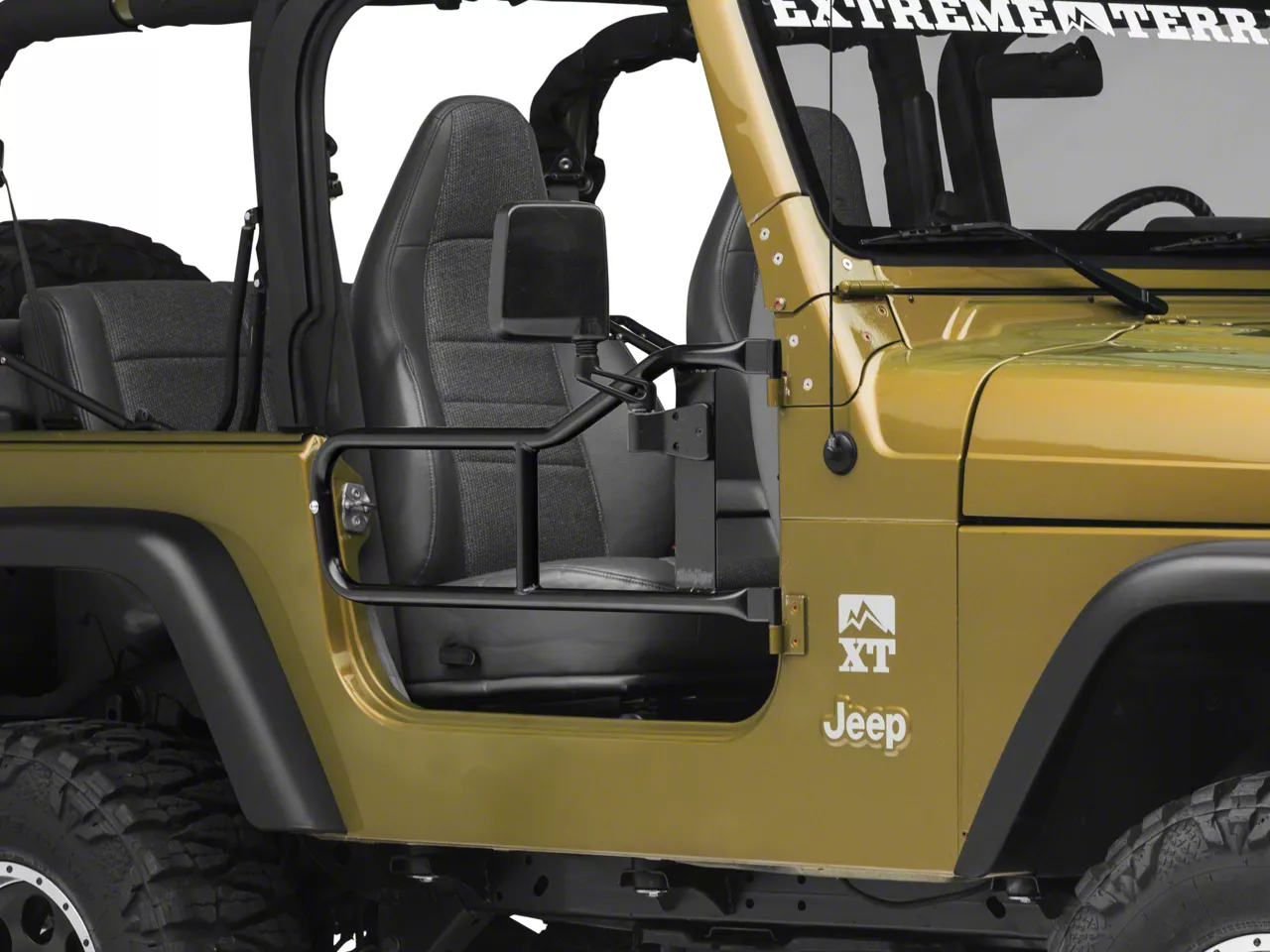 Steinjager Trail Tube Doors; Black (97-06 Jeep Wrangler TJ)