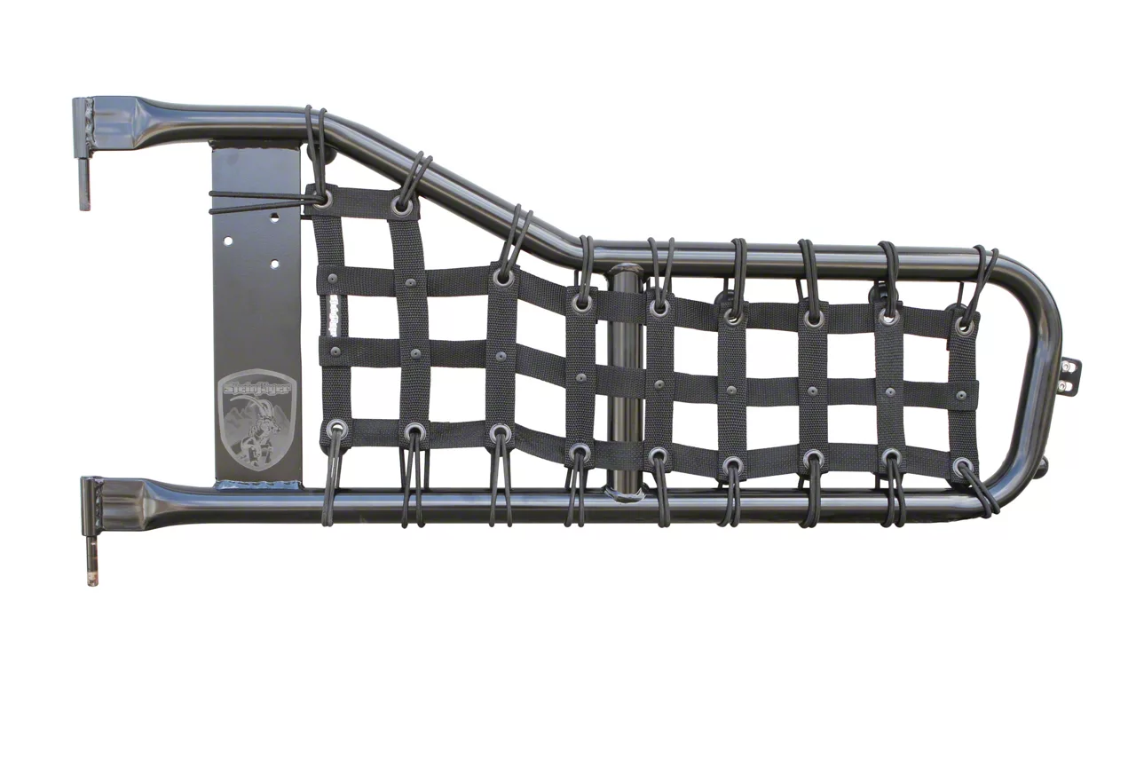 Steinjager Tube Door Cargo Net Covers; Black (87-95 Jeep Wrangler YJ)