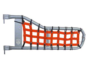 Steinjager Tube Door Cargo Net Covers; Orange (97-06 Jeep Wrangler TJ)