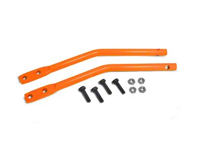 Steinjager Tube Door Mirror Legs; Fluorescent Orange (07-18 Jeep Wrangler JK)