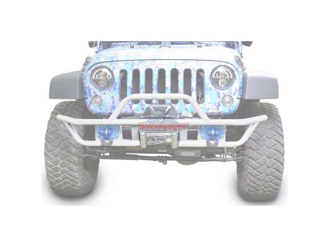 Steinjager Tube Front Bumper; Cloud White (07-18 Jeep Wrangler JK)