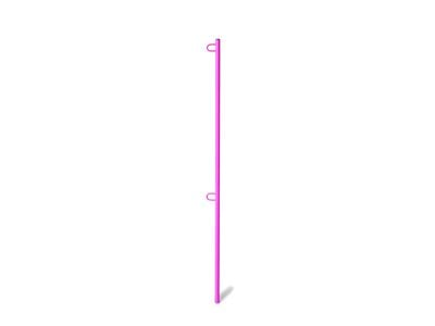 Steinjager 5-Foot Flag Pole Kit; Hot Pink (Universal; Some Adaptation May Be Required)