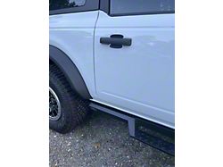 StickerFab EZ Install Door Cup Protectors; 3D Carbon Black (21-24 Bronco)