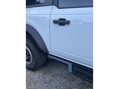 StickerFab EZ Install Door Cup Protectors; 3D Carbon Black (21-24 Bronco)