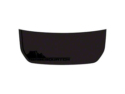 StickerFab Stealth Black Basesquatch Hood Overlay; Gloss (21-24 Bronco, Excluding Raptor)