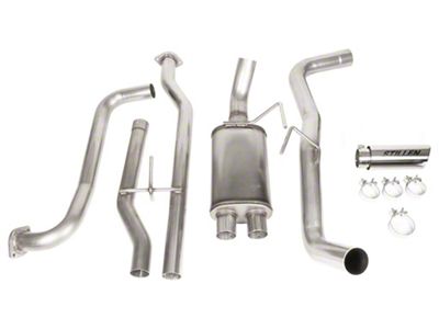 Stillen Single Exhaust System with Polished Tips; Side Exit (22-24 Frontier)