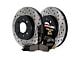 StopTech Truck Axle Slotted and Drilled 6-Lug Brake Rotor and Pad Kit; Front (03-09 4Runner w/ 12.56-Inch Front Rotors)