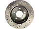 StopTech Sport Drilled and Slotted Rotor; Front Driver Side (90-98 Jeep Cherokee XJ; 1999 Jeep Cherokee XJ w/ 3-1/4-Inch Composite Rotors)