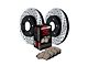 StopTech Sport Axle Slotted and Drilled Brake Rotor and Pad Kit; Front (1999 Jeep Cherokee XJ w/ 3-Inch Cast Rotors)