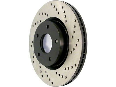 StopTech Sport Cross-Drilled Brake Rotor; Front Driver Side (84-89 Jeep Cherokee XJ)