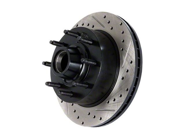 StopTech Sportstop Cryo Drilled and Slotted Rotor; Front Driver Side (90-98 Jeep Cherokee XJ; 1999 Jeep Cherokee XJ w/ 3-1/4-Inch Composite Rotors)