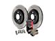 StopTech Street Axle Slotted 5-Lug Brake Rotor and Pad Kit; Rear (14-23 Jeep Cherokee KL w/ Single Piston Front Calipers)