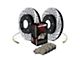 StopTech Sport Axle Drilled and Slotted Brake Rotor, Pad and Brake Line Kit; Front (11-17 Jeep Grand Cherokee WK2 w/ Solid Rear Rotors, Excluding SRT & SRT8)