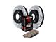 StopTech Sport Axle Slotted and Drilled Brake Rotor and Pad Kit; Front (99-02 Jeep Grand Cherokee WJ w/ Akebono Calipers; 03-04 Jeep Grand Cherokee WJ)