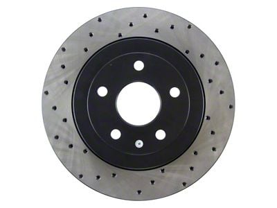 StopTech Sport Cross-Drilled Rotor; Rear Passenger Side (06-10 Jeep Grand Cherokee WK SRT8)