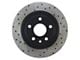 StopTech Sport Cross-Drilled Rotor; Rear Passenger Side (06-10 Jeep Grand Cherokee WK SRT8)