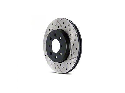 StopTech Sport Cross-Drilled and Slotted Rotor; Front Driver Side (06-10 Jeep Grand Cherokee WK SRT8)