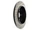 StopTech Sport Cross-Drilled and Slotted Rotor; Rear Driver Side (05-10 Jeep Grand Cherokee WK, Excluding SRT8)