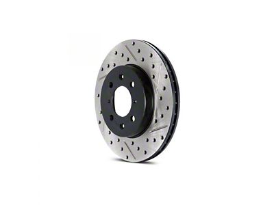 StopTech Sport Cryo Drilled and Slotted Rotor; Rear Driver Side (05-10 Jeep Grand Cherokee WK, Excluding SRT8)