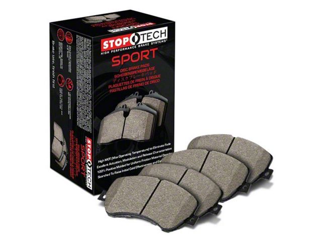 StopTech Sport Ultra-Premium Composite Brake Pads; Rear Pair (11-21 Jeep Grand Cherokee WK2, Excluding SRT, SRT8 & Trackhawk)