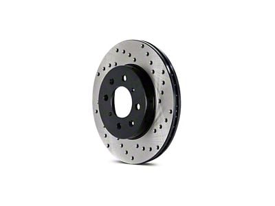 StopTech Sportstop Cryo Sport Drilled Rotor; Rear Driver Side (05-10 Jeep Grand Cherokee WK, Excluding SRT8)