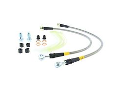 StopTech Stainless Steel Braided Brake Line Kit; Front (11-17 Jeep Grand Cherokee WK2 w/ Solid Rear Rotors, Excluding SRT & SRT8)