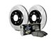 StopTech Truck Axle Slotted Brake Rotor and Pad Kit; Rear (11-17 Jeep Grand Cherokee WK2 w/ Solid Rear Rotors, Excluding SRT & SRT8)