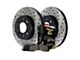 StopTech Truck Axle Slotted and Drilled Brake Rotor and Pad Kit; Front (11-17 Jeep Grand Cherokee WK2 w/ Vented Rear Rotors, Excluding SRT & SRT8)