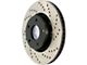 StopTech Sport Cross-Drilled Brake Rotor; Front Passenger Side (87-89 Jeep Wrangler YJ)