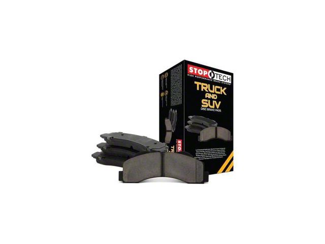 StopTech Truck and SUV Semi-Metallic Brake Pads; Front Pair (07-24 Jeep Wrangler JK & JL)