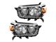 Headlights; Chrome Housing; Clear Lens (10-13 4Runner)