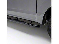 3-Inch Round Side Step Bars; Black (84-01 Jeep Cherokee XJ)