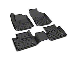 Front and Rear Floor Liners; Black (15-23 Jeep Cherokee KL)