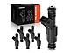 Fuel Injector Kit; Set of 6; Black (91-98 4.0L Jeep Cherokee XJ)