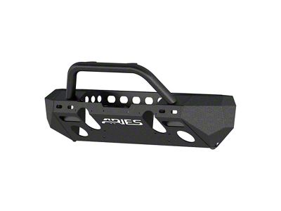 TrailChaser Steel Stubby Front Bumper with Brush Guard (18-24 Jeep Wrangler JL)