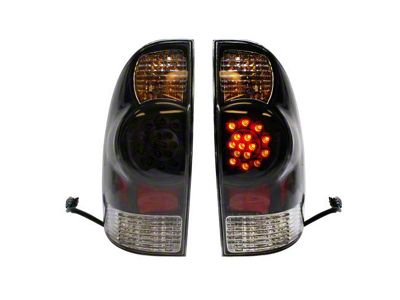 Performance LED Tail Lights; Chrome Housing; Smoked Lens (05-15 Tacoma)