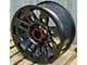 TR2 Matte Black 6-Lug Wheel; 17x8; 5mm Offset (03-09 4Runner)