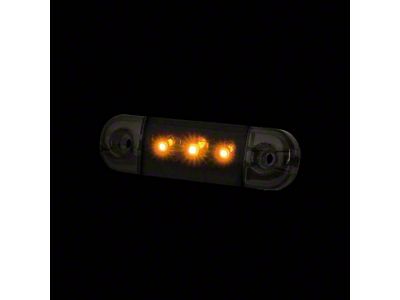 Strands Lighting 3-Inch Dark Knight Slim Marker LED Light; Amber (Universal; Some Adaptation May Be Required)