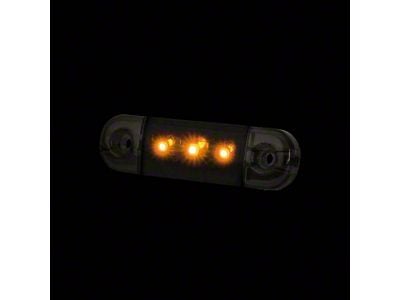 Strands Lighting 3-Inch Dark Knight Slim Marker LED Light; Amber (Universal; Some Adaptation May Be Required)